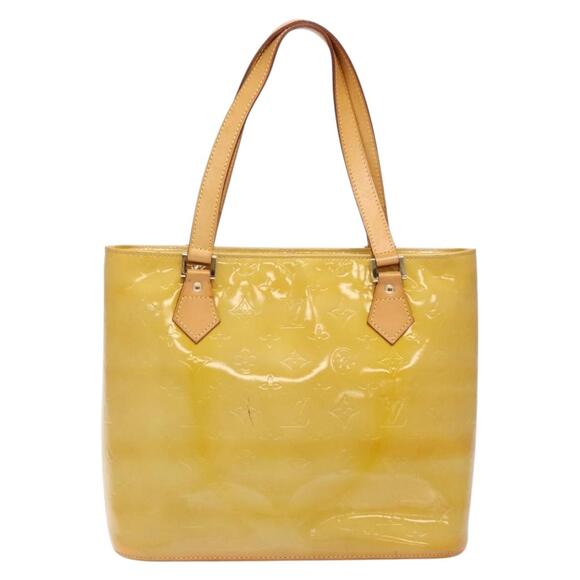 LOUIS VUITTON Monogram Vernis Houston Hand Bag Beige M91004 - Picture 2 of 13